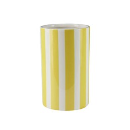 Vase stripes yellow