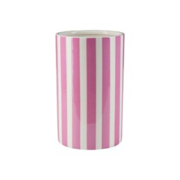 Vase stripes pink